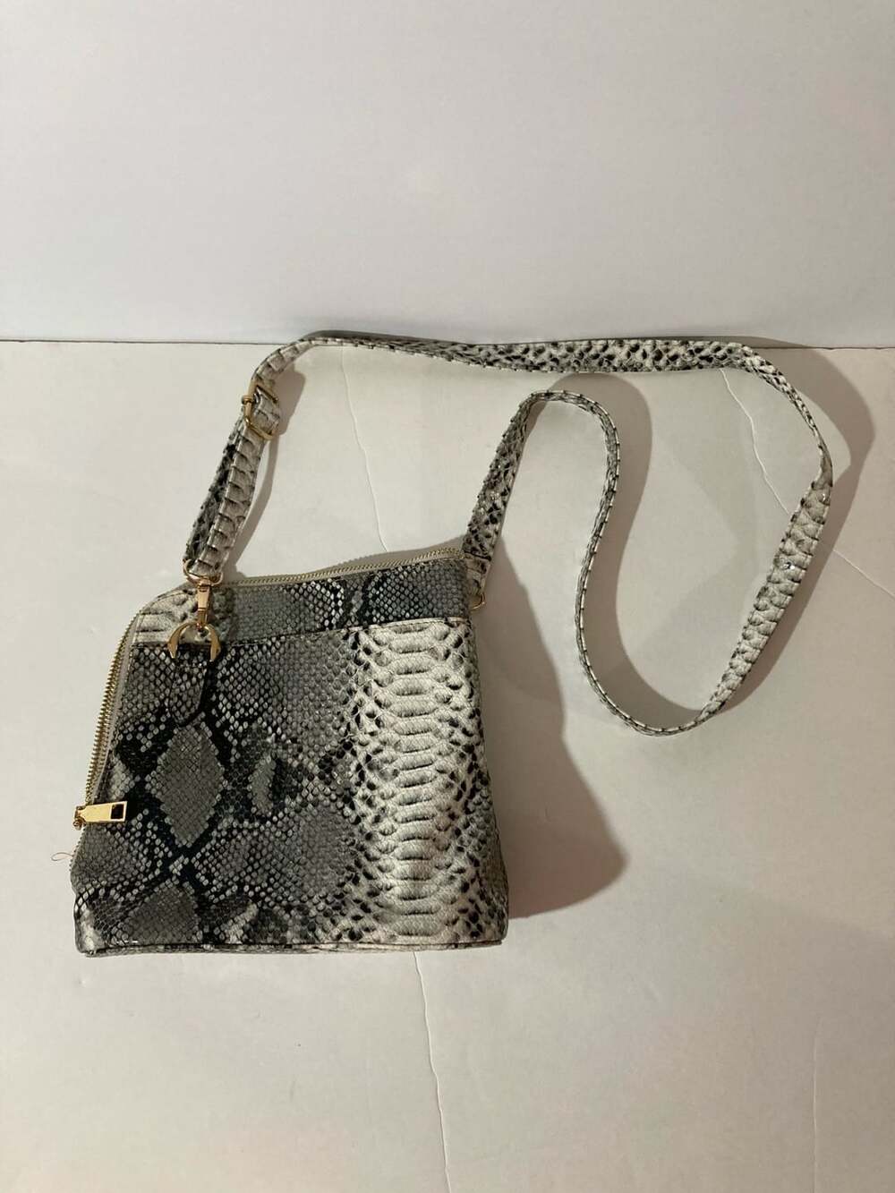 Snake Print Crossbody Bag